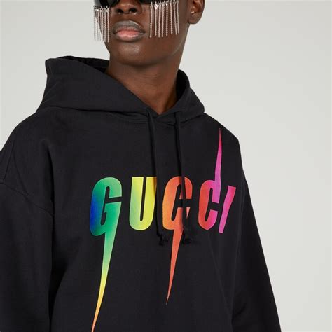 gucci uomo felpa stampa blade|Felpe con cappuccio Gucci uomo .